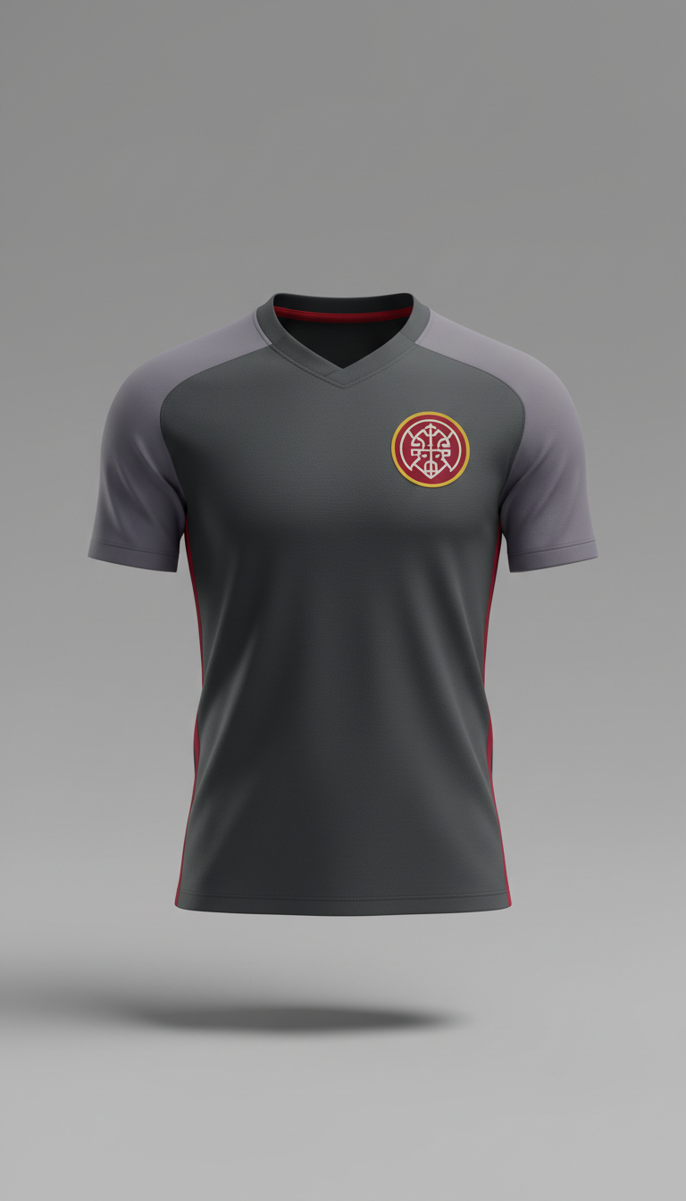 Football jersey with heritage crest