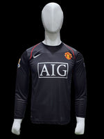 Man United black retro full sleeves