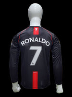 Man United black retro full sleeves